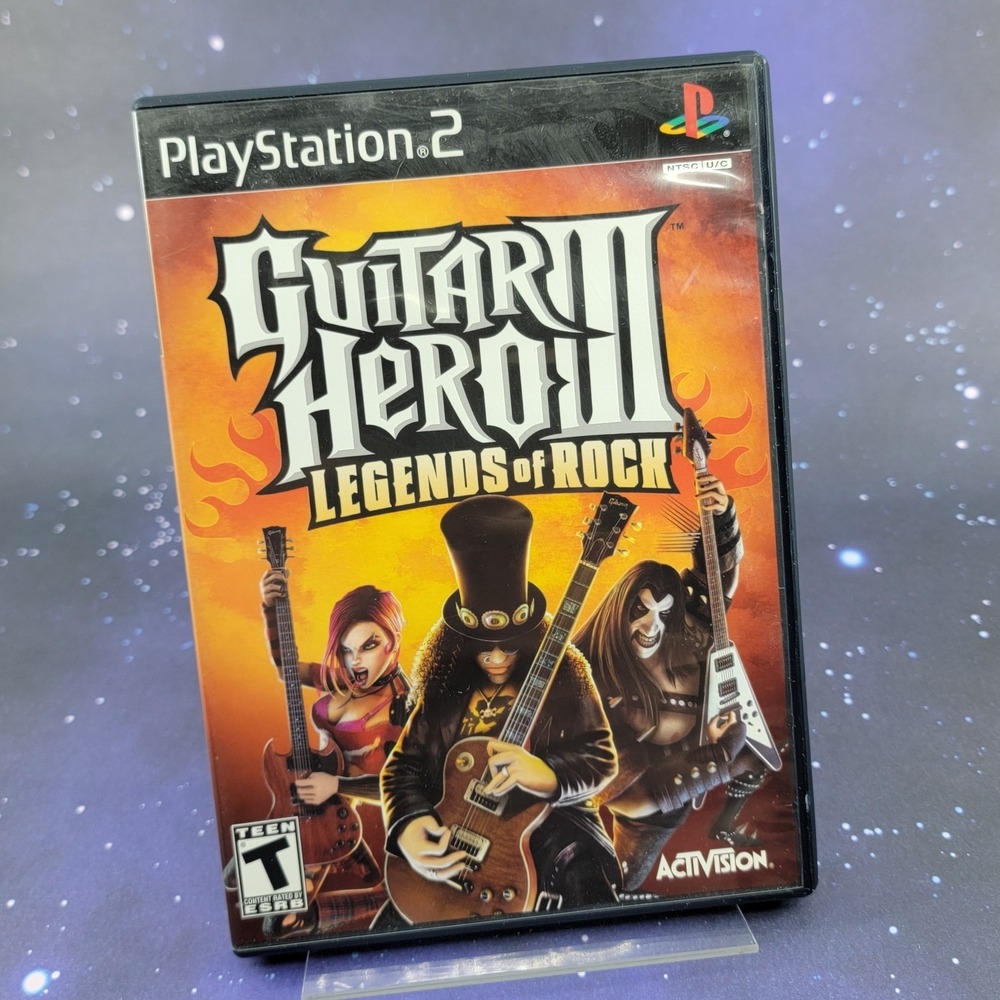 Guitar Hero III Legends of Rock (Sony PlayStation 2) Video Game CIB B